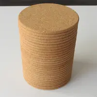 Sottobicchieri rotondi personalizzati in sughero naturale con Set di supporti in metallo tazze da vino tazze sottobicchiere in sughero