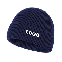 Bonnets d'hiver côtelés tricotés de haute qualité, épais, pour hommes et femmes, personnalisables
