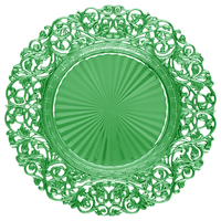 Assiette de Présentation Ronde en Plastique Creux de 13 Pouces pour Mariage et Banquet – Nouveauté en Gros