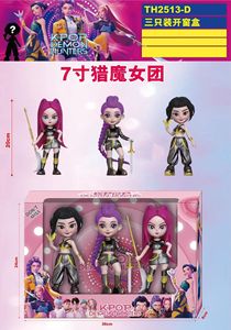 3 cái/bộ K Pop Thợ Săn Quỷ Cô Gái Nhóm Hình Loạt Mù Hộp Dễ Thương Hình Dạng Bức Tượng PVC Đồ Trang Trí Mô Hình Đồ Chơi Mù Hộp - Product Image 4