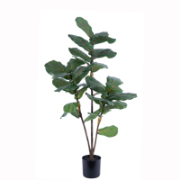 Plantes Artificielles : Arbre de Chêne Réaliste, Faux Ficus en Pot, Figue à Feuilles de Violon pour Décoration Intérieure, Aménagement Paysager Écologique