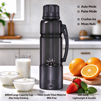 Nieuwe 2-in-1 draagbare blender & molen 360W fruitpers beker Pulse Tritan materiaal Oplaadbare 6000mAh batterij Persoonlijke smoothie