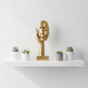 Vente en gros de <span class=keywords><strong>d</strong></span>écorations de masque facial en résine <span class=keywords><strong>d</strong></span>'anime nordique personnalisées, écologiques, noir et <span class=keywords><strong>blanc</strong></span>, pour le salon, le cabinet à <span class=keywords><strong>vin</strong></span> - Product Image 2