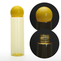 Bouteille PET vide translucide pour emballage cosmétique en plastique 50ml 60ml 100ml avec bouchon à vis à bille pour nettoyant visage, emballage personnalisé