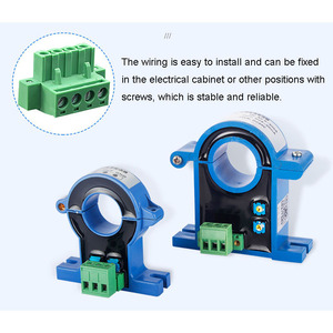 Hội trường hiện tại Transmitter mở-kết thúc DC mở vòng lặp cảm biến điện 4-20mA đo lường trực tiếp loại 50 khẩu độ 20mm 0-1500a - Product Image 6