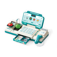 Jouet de caisse enregistreuse de supermarché Yuglow Simulation, jouet éducatif en plastique avec fonctions de numérisation et d'ordinateur pour jeux de simulation