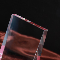 Piala Kristal Miring Kustom, Piala Kristal Bentuk Segitiga, Piala Kristal Bentuk Wedge