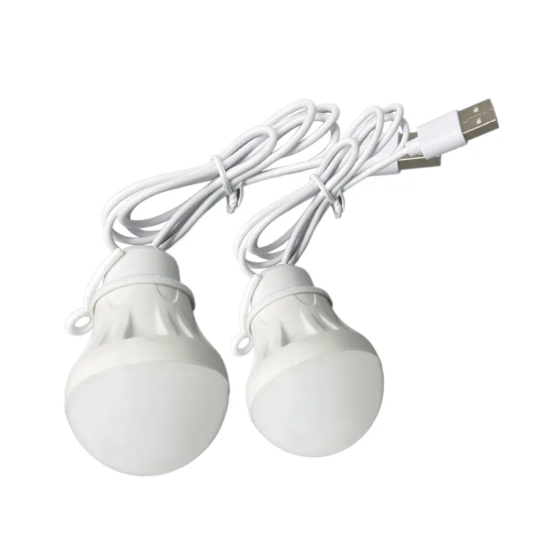 LED Lantern Portable Camping Lamp Mini Bulb pure white color led bulb light with USB connector 5V