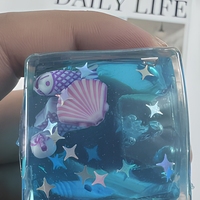Cube d'eau Ocean Cube de 4 cm, jouet anti-stress à récupération lente