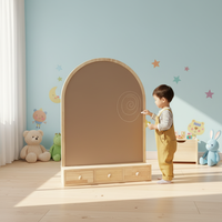 Tableau blanc magnétique en métal personnalisé UCI pour l'éducation des enfants avec tiroir, tableau blanc magnétique pliable