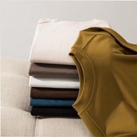 2025 nouvelle mode coréenne respirant Style décontracté col rond T-Shirt pour femmes automne hiver manteau coupe ajustée tricoté soie Polyester