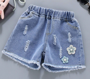 Nuovi Shorts in Denim per Ragazze 2025, Casual, Tinta Unita, Alla Moda, per Esterni, Ecologici, per Bambini e Neonati, Taglie Medie e Grandi, Vendita all'Ingrosso, Disponibili - Product Image 3