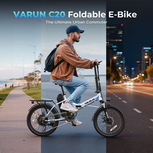 Bicicleta Eléctrica Plegable de 20 Pulgadas con Envío Gratuito, Stock en EE. UU. |   Bicicleta Eléctrica para Adultos con Batería Extraíble de 48V 7.8AH, Motor de 500W y Alcance de 50 km - Product Image 6