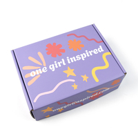 Boîtes d'expédition en carton ondulé violet mat personnalisées en gros pour emballages cadeaux