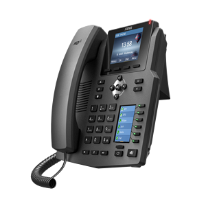 Téléphone IP d'entreprise <span class=keywords><strong>Fanvil</strong></span> <span class=keywords><strong>X4</strong></span>, 4 lignes SIP, double écran couleur, PoE Gigabit (X4G), double port RJ45, voix HD, téléphone de bureau professionnel - Product Image 3