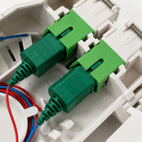 Kotak Terminal Serat Optik DIN Rail DTIO Industri 1 2 4 Port SC APC LC UPC G657A2 35mm untuk Pemasangan Kabinet Rak Pusat Data Jaringan