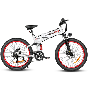 SAMEBIKE personalizable LO26 26*3,0 pulgadas neumático grueso plegable para hombres 48V 15Ah 900 motor potente 7 velocidades freno hidráulico ebike - Product Image 1