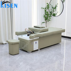 Kisen confortable <span class=keywords><strong>canapé</strong></span> salon de coiffure fixer lavage pédicure chaise Massage japonais tête Spa shampooing bol lit avec tête thérapie - Product Image 5