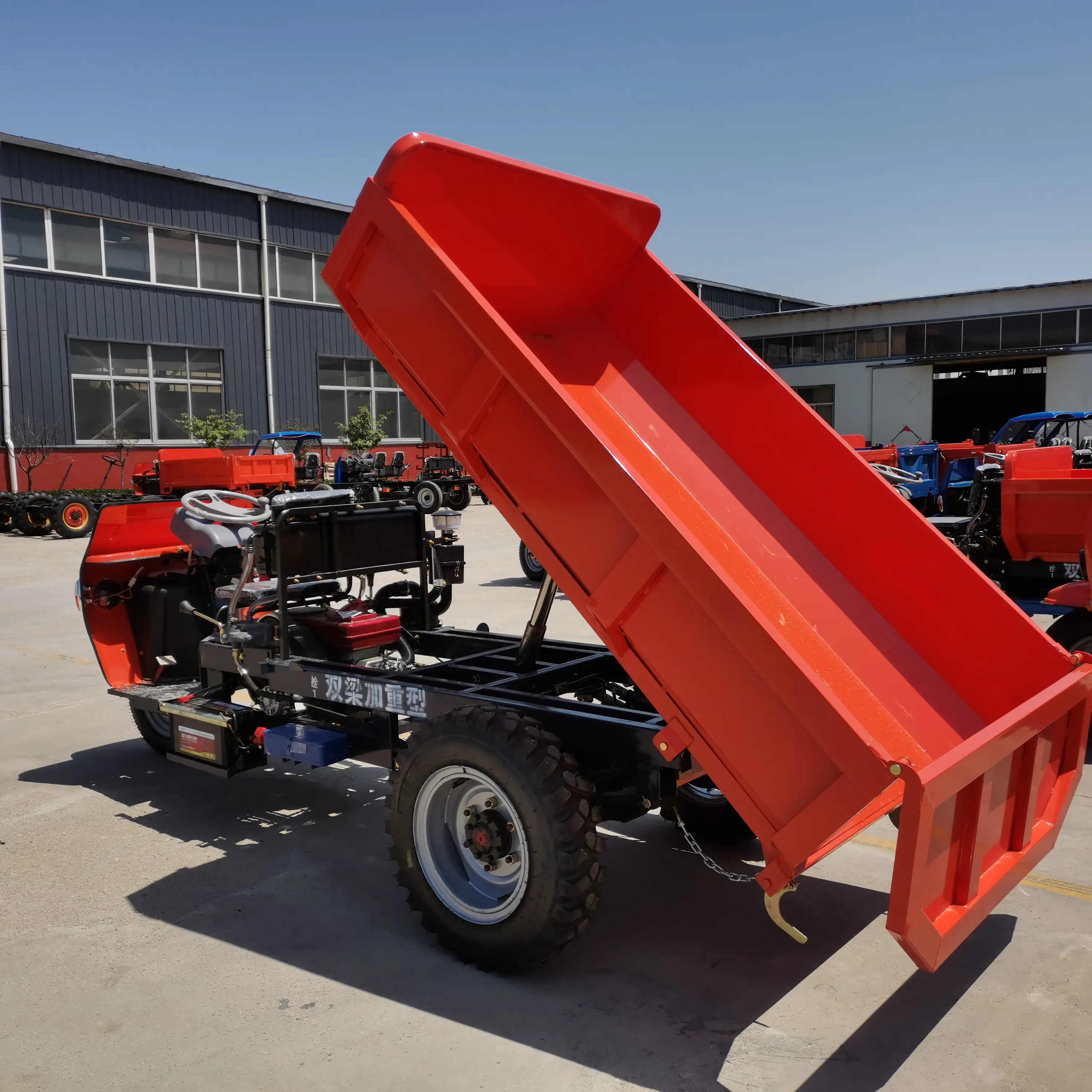 3 Wheel Dump Load Electric Tricycle Electric Mini Dumper For Mining Diesel Dumper Tricycle For Cargo
