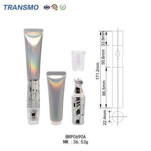 Tubo de Crema para Ojos Blanco de 20 ml, Tubo de Plástico Redondo para Crema para Ojos, Envase de Tubo de Plástico - Product Image 2