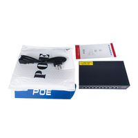 Commutateur Poe industriel AI 24V 8 ports Fast Ethernet avec 2 ports de liaison montante pour réseau de vidéosurveillance et système de contrôle d'accès 250 mètres