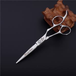 Tijeras Profesionales para Cabello ChuanBen de 5.5 Pulgadas, Acero Inoxidable, Tijeras Planas y de Entresacar, para Diestros, Color Plateado - Product Image 4