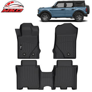 Fits For Ford Bronco 4DR 2021-2025 Floor <b>Mats</b> All Weather TPE Front Rear Row Carpets 3D Molded Waterproof - Product Image 1