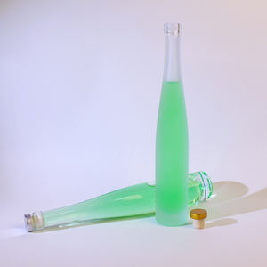 Botellas <span class=keywords><strong>de</strong></span> Licor Vacías Redondas Esmeriladas <span class=keywords><strong>de</strong></span> 375 ml y 500 ml, Ecológicas, para <span class=keywords><strong>Vino</strong></span>, Jugo y Bebidas, <span class=keywords><strong>con</strong></span> Tapón <span class=keywords><strong>de</strong></span> Corcho, Venta al Por Mayor - Product Image 1