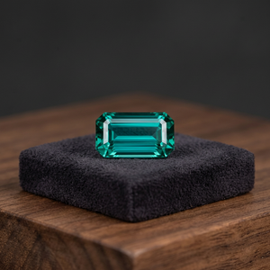 Tourmaline naturelle bleu-vert émeraude taille émeraude, sans défaut, 4,92 CT, 13x7,0x5,6mm, provenant d'Afghanistan - Product Image 3