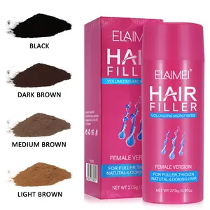 Elamei bán buôn tự nhiên hữu cơ thuần chay tạo kiểu tóc sợi phun bột tóc phụ