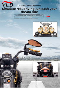 <span class=keywords><strong>Moto</strong></span> Elettrica Harley a Quattro Ruote in Plastica <span class=keywords><strong>e</strong></span> Metallo per Bambini <span class=keywords><strong>e</strong></span> Bambine dai 2 ai 12 Anni con Funzioni come Musica, ecc. - Product Image 2