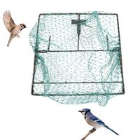 Filets à Oiseaux 32x34cm Pièges Vifs Humanitaires pour Moineaux, Pigeons, Cailles – Cage de Capture d'Oiseaux Taille