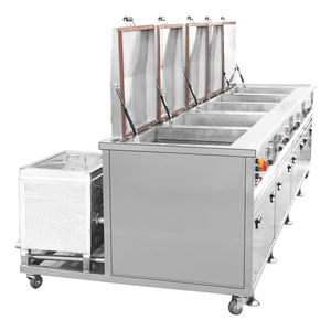 Büyük kapasiteli 400L beş tankı kurutma elektrikli endüstriyel ultrasonik temizleyici 80 kHz derin temiz durulama Bubbling sprey yeni yağ için - Product Image 5