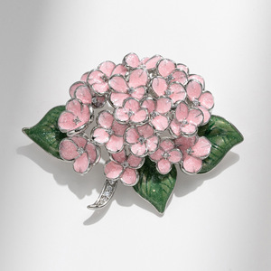 Broche de Flor de Hortensia Elegante Original, Chapado en Oro Rosa, Aleación de Zinc, Regalo para Mujer, Pin de Moda - Product Image 2