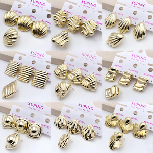 <span class=keywords><strong>XUPING</strong></span> Collezione di Orecchini in ABS Placcati Oro 14K, Ipoallergenici, Anti-ossidazione, per Uso Quotidiano, Orecchini alla Moda all'Ingrosso - Product Image 4