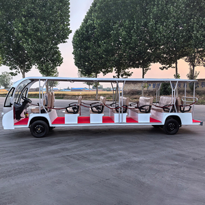 <span class=keywords><strong>Voiture</strong></span> de tourisme multifonctionnelle de 23 places convertible classique bleue et blanche à batterie au plomb sans entretien et à nouvelle énergie - Product Image 3