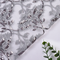 Tissu en maille respirant et infroissable 240 g/m² avec broderie de sequins pour manteau – Fournisseur d'usine