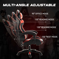 Chaise de jeu moderne de qualité supérieure Chaise de bureau de direction de haute qualité avec réglage en hauteur Design ergonomique en cuir synthétique rotatif