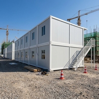 Casa Contenedor de 2 Pisos Indonesia, Brasil de 20 y 40 Pies, Costo de Casas Prefabricadas con Estructura de Acero, Cabina Móvil de Contenedor Prefabricado