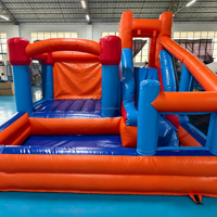 Maison de rebond de haute qualité pour enfants château sautant avec toboggan et piscine jeux de plein air gonflables toboggan gonflable à vendre
