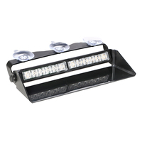 JGL - Luz de Advertencia para Parabrisas de 24 V con 12 LED Ámbar, Azul y Rojo, Luces Estroboscópicas LED