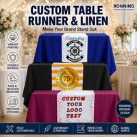 OEM/ODM - Nappe de table personnalisée - Personnalisation de nappes avec logos d'entreprise - Votre texte - Personnalisation DIY - Votre image