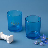 Pot à bougie en verre givré 8oz 10oz 14oz, récipient cylindrique vide avec couvercle, logo personnalisé, décoration d'intérieur