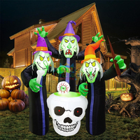Blow up extérieur 10ft airblown gonflable halloween cauchemar avant noël maire-décoration de cour de scène mobile