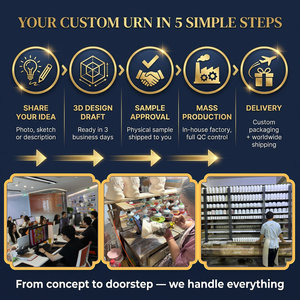 Urne commémorative pour animaux de compagnie personnalisée OEM/ODM en céramique, récipient <span class=keywords><strong>funéraire</strong></span> pour cendres, urne cinéraire, motif patte mignonne, dégradé œuf, pour cendres domestiques - Product Image 4