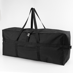 80L, 100L cực lớn nhiệm vụ nặng nề sân bay Đen Chống Nước Du Lịch Túi Duffel với logo tùy chỉnh - Product Image 3