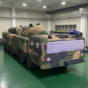 Modèle de char d'assaut géant gonflable personnalisé pour l'entraînement et l'affichage, véhicule missile gonflable avec souffleur - Product Image 3