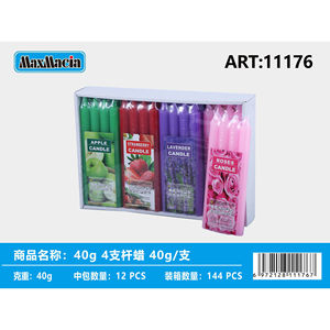 4-Pack 40g di lusso profumato Set di candele profumate mela fragola lavanda rosa per la decorazione della casa natale Diwali aria rinfrescante - Product Image 1