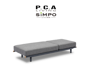 SIMPOLIFESTYLE Mobilier d'extérieur haut <span class=keywords><strong>de</strong></span> gamme ASTRID, chaise longue <span class=keywords><strong>de</strong></span> <span class=keywords><strong>luxe</strong></span> pour jardin, terrasse, hôtel, <span class=keywords><strong>piscine</strong></span>, en aluminium et tissu - Product Image 4
