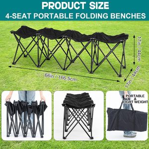 Premium Panchina di squadra sportiva portatile pieghevole sedia laterale da calcio con gradinate aperte per il campeggio di calcio per il campo da gioco - Product Image 5